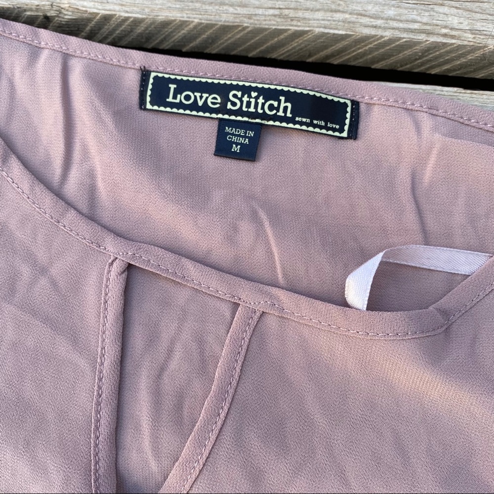 NWT Love Stitch woman long sleeves top M - Picture 4 of 7